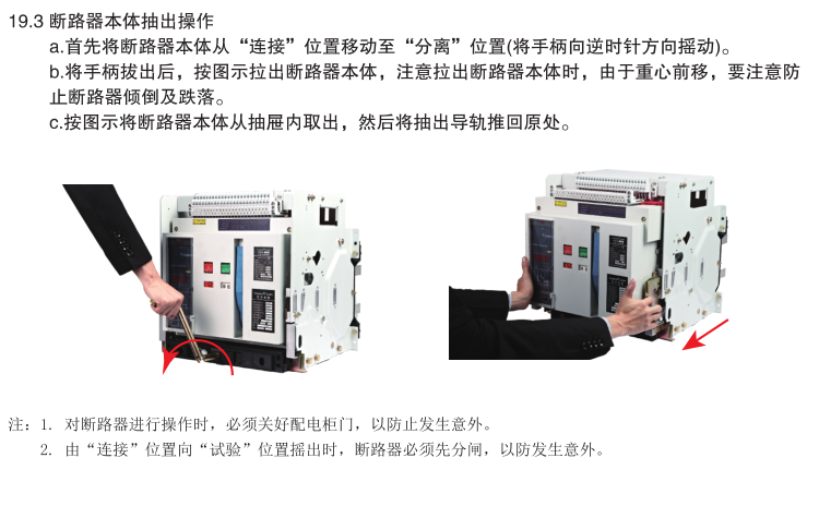 TGW45-1000/3PWN式斷路器詳細操作說明